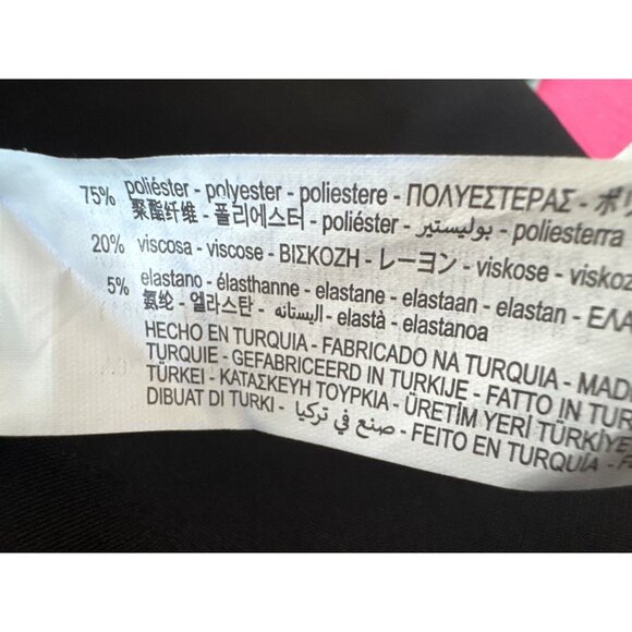 NWT ZARA Medium Black Trousers Polyester & Viscose - Picture 6 of 15